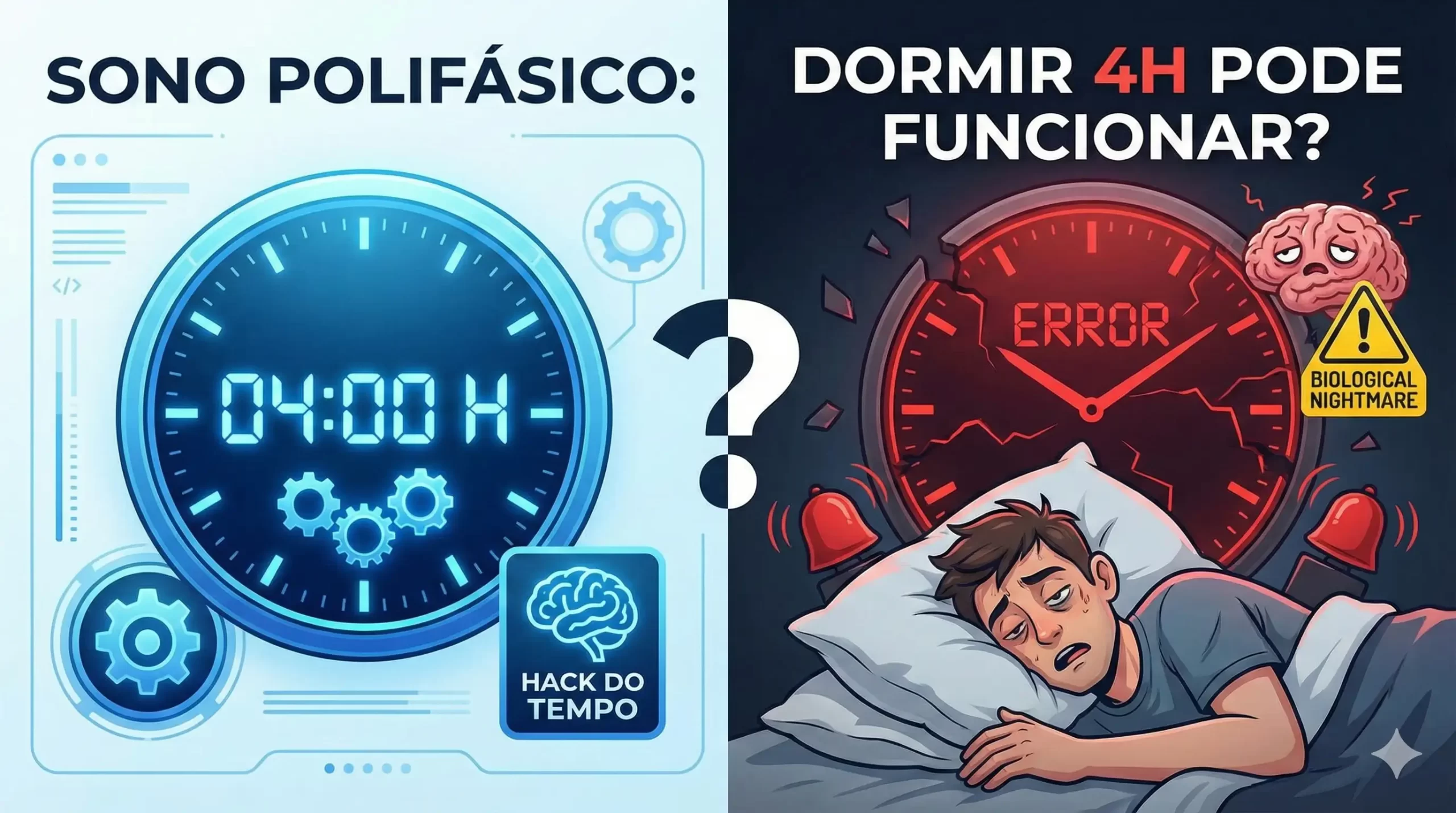 Dormir 4 horas por dia é o segredo do gênio ou um pesadelo biológico?